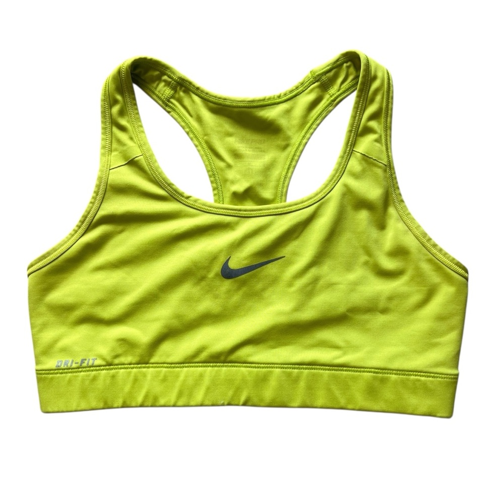Nike Women's Bright Yellow Dri-FIT Sports Bra